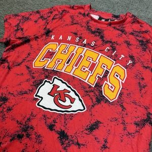 Kansas‎ City Chiefs Shirt Mens XL Red Splatter Graphic NFL Team Apparel Football